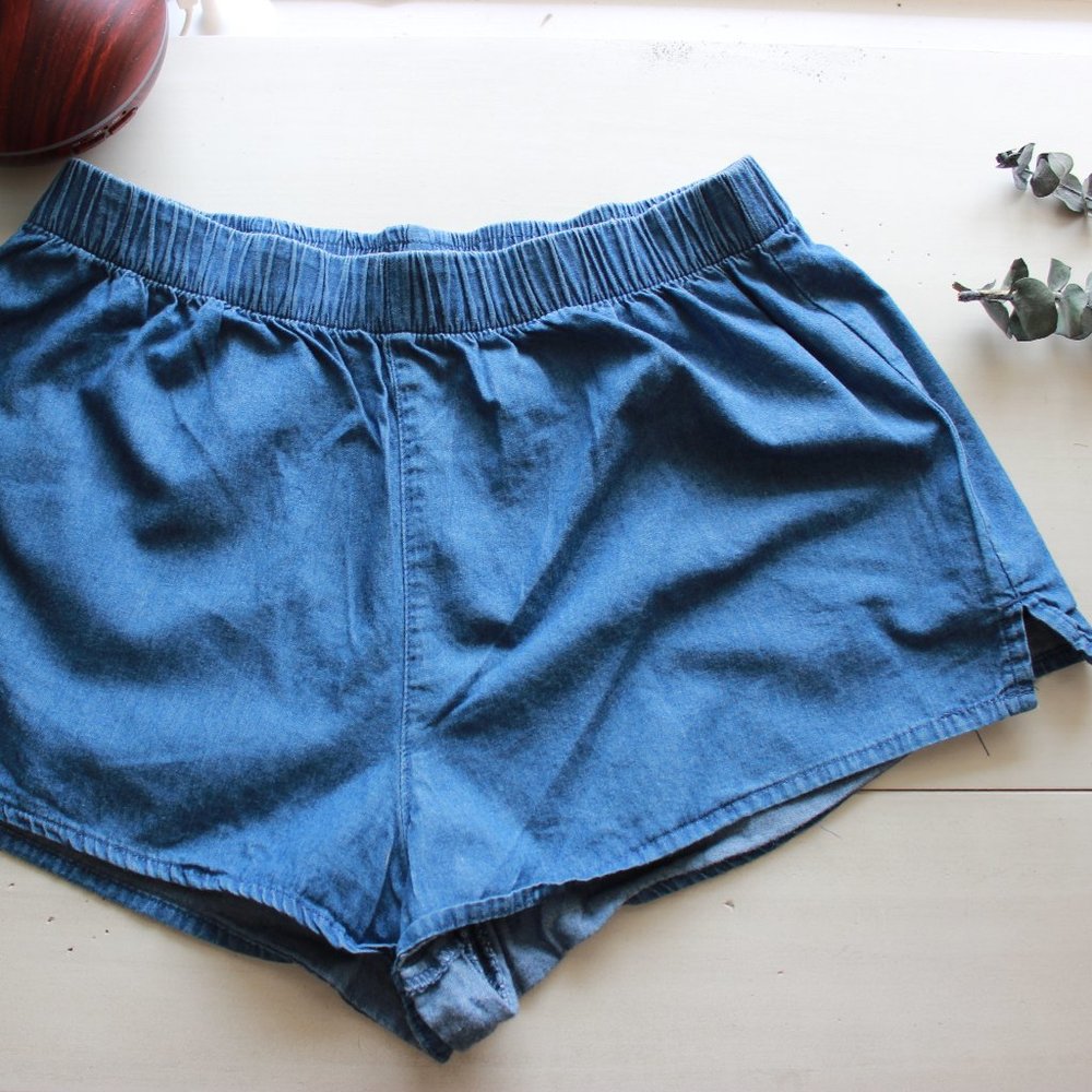 Flowy Blue Demin Colored Shorts ♡